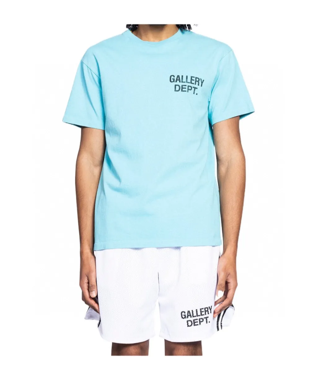 GALLERY DEPT. VENICE COURT SHORTS English mesh shorts Logo webbing wide-leg basketball shorts Black and white S-XL Original molding Loose wide-leg version American boys' first choice Breathable mesh fabric Superimposed soft material inside Comfortable and easy to match Custom-woven original consistent webbing/main mark/component wash mark Details are enlarged to follow